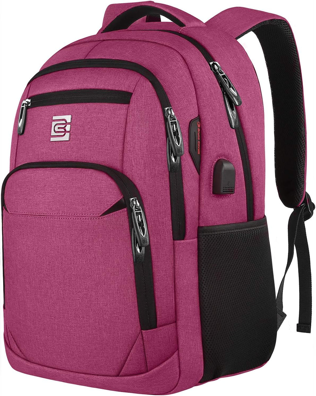 Waterproof fabric texture close-up on commuter backpack
