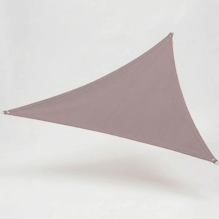 Detailed shot of reinforced webbing edge on the heavy-duty garden shade sail