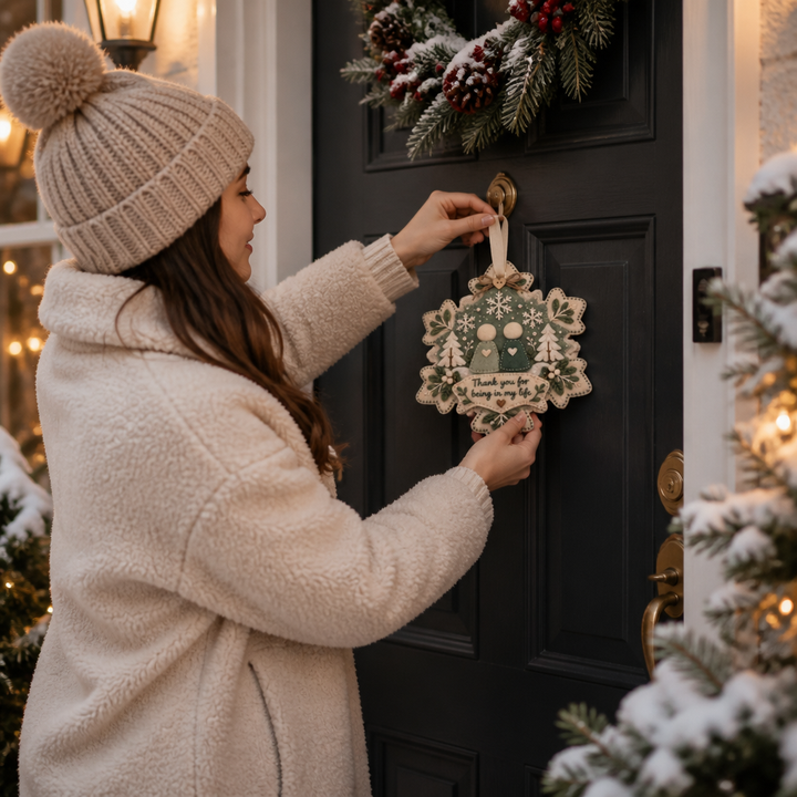 Charming handmade gratitude gift ornament perfect for holiday tree decoration