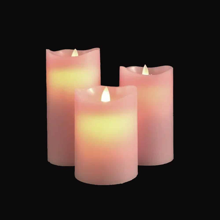 Ambient lighting LED candles in various heights for cozy room decor