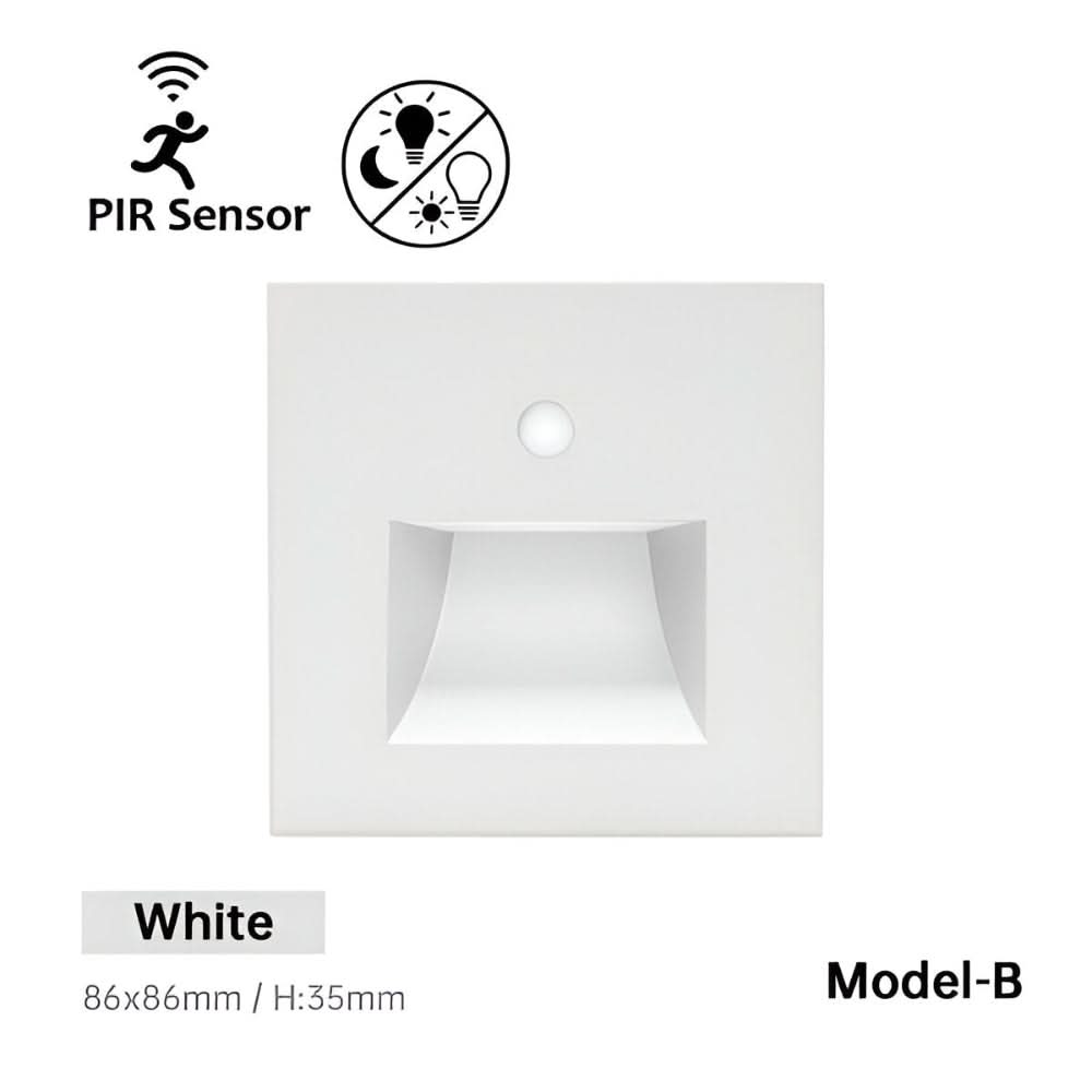 Close-up of smart indoor wall light emitting warm nighttime illumination