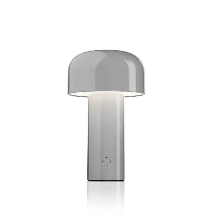 Minimalist touch control desk lamp featuring a sleek metallic finish