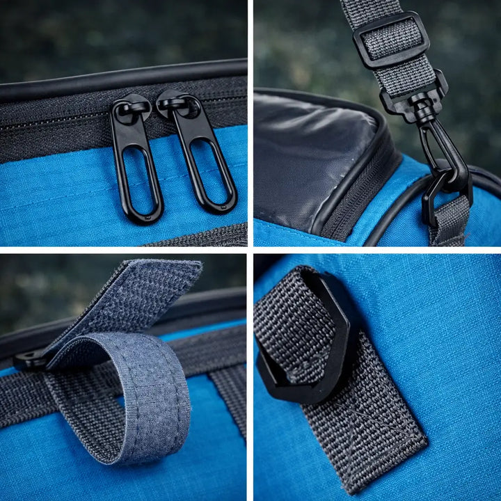 Cycling gear waterproof bike bag featuring reflective safety strips