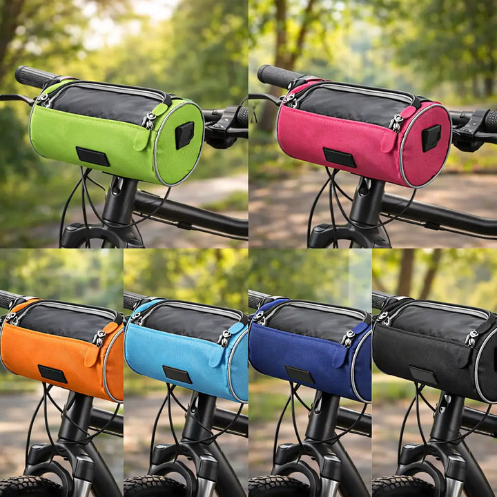 Assorted colour options for the bicycle handlebar storage bag