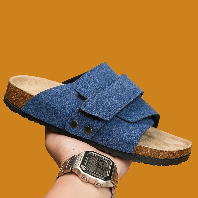 Durable outsole detail on mens walking shoes and summer sandals