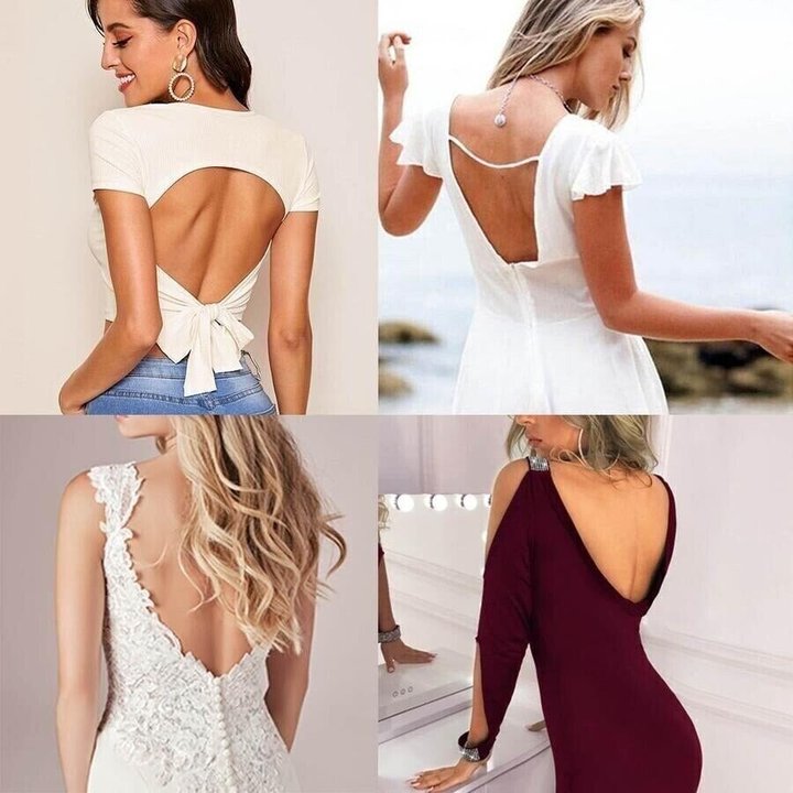 Low back wireless lace bra with adjustable straps for women