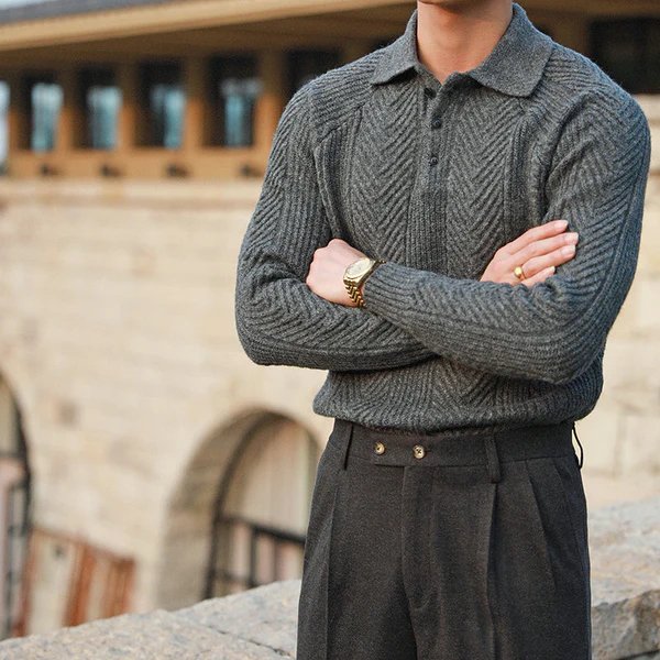 Cormac | Men’s Collared Knit Sweater