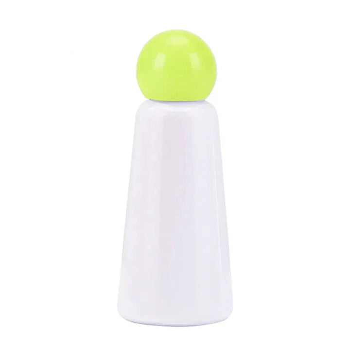 Insulated water bottle base and minimalist branding area