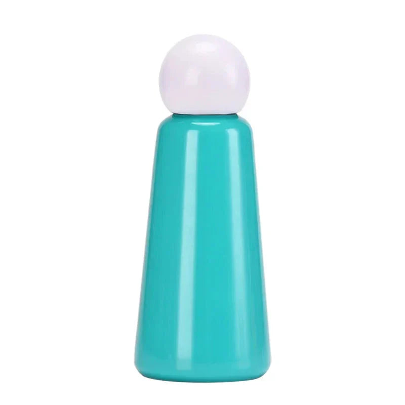 Wide mouth stainless steel flask for easy cleaning and ice cubes