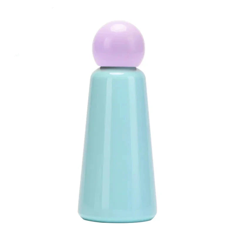 Insulated stainless steel water bottle 500 ml showing side profile