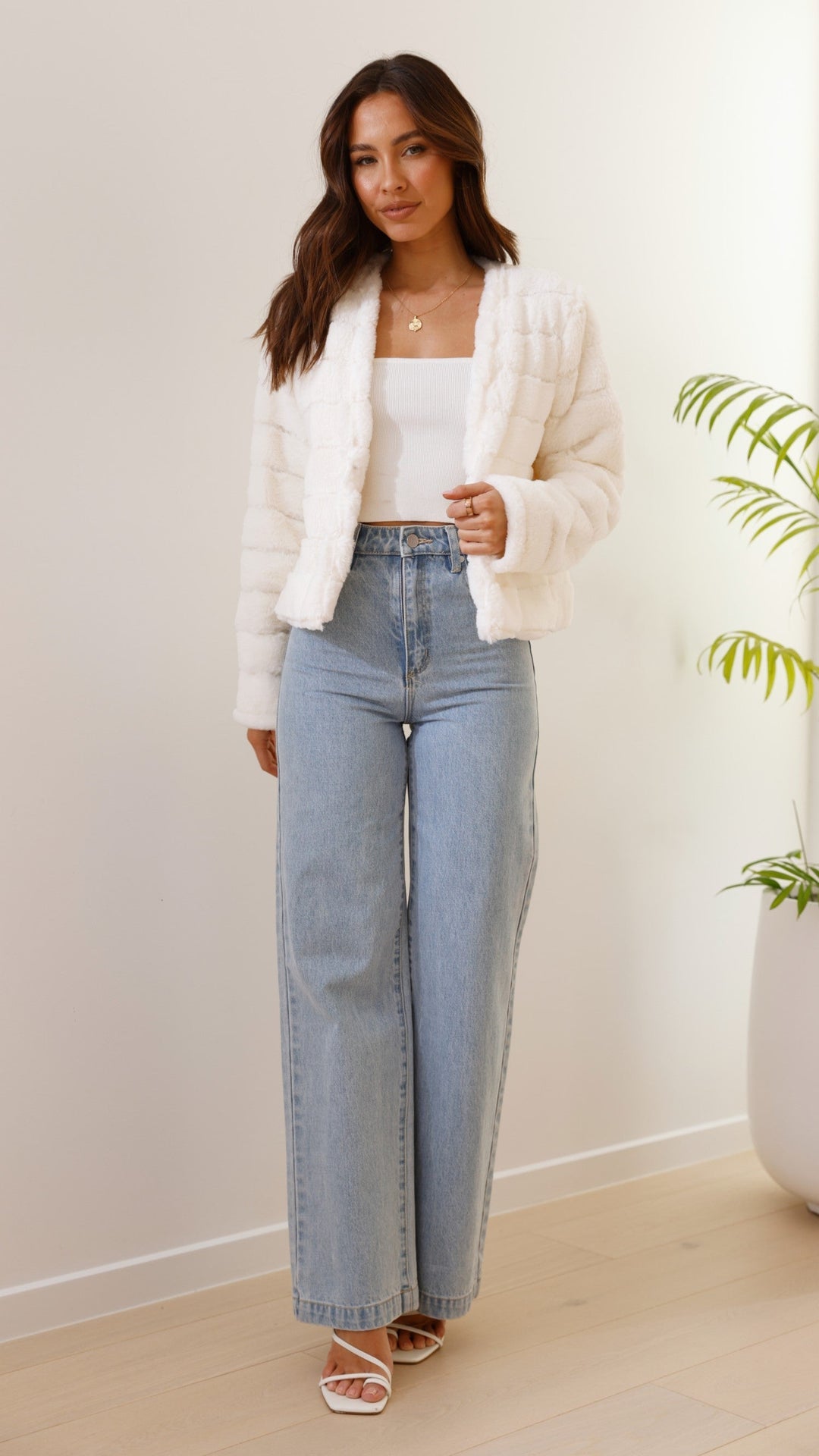Chic pink cropped texture jacket, vibrant womens outerwear for winter style