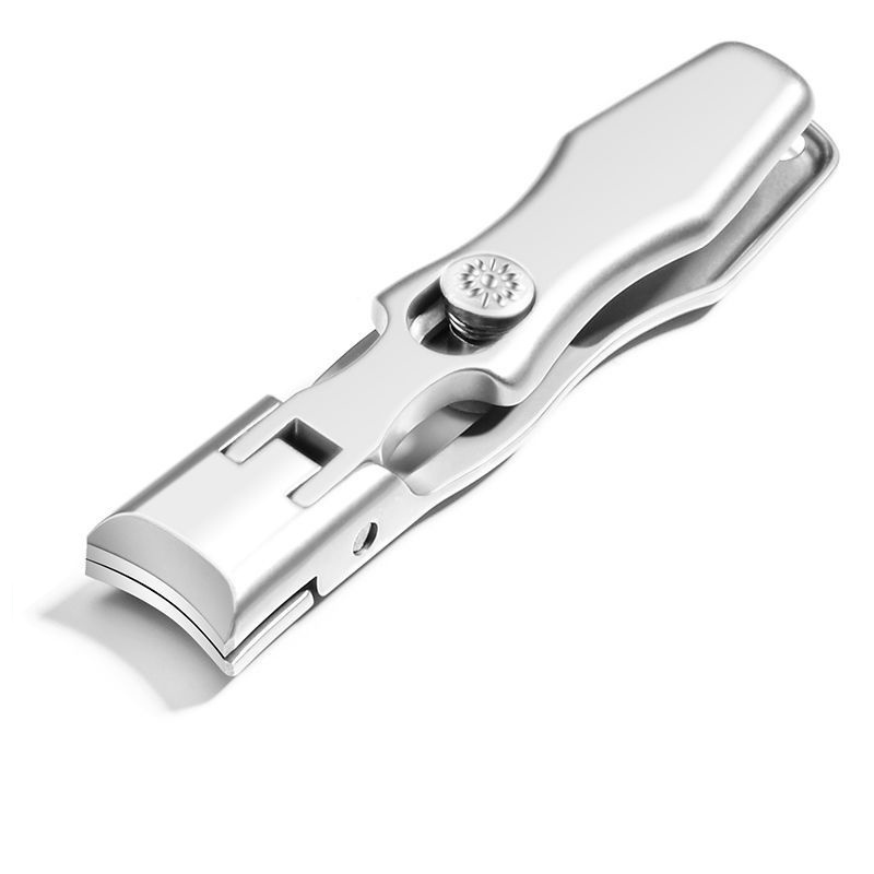 Close-up of ultra-sharp nail clipper cutting thick toenails smoothly