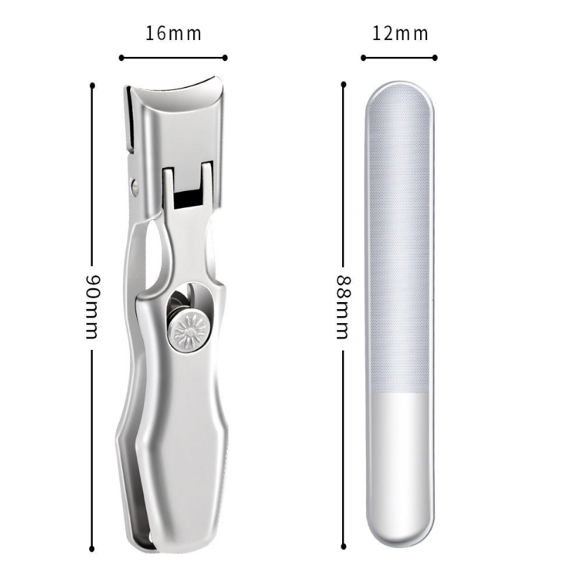 Complete nail grooming kit featuring professional clipper and nail file
