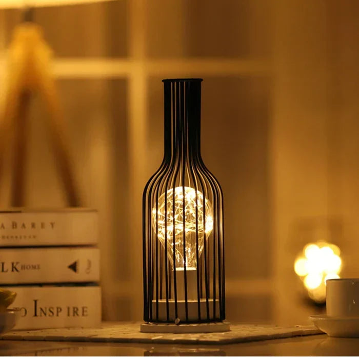 Close-up of the stylish modern black desk lamp highlighting the premium finish and texture