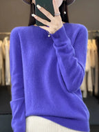 Elaria | Women’s Round Neck Long Sleeve Sweater