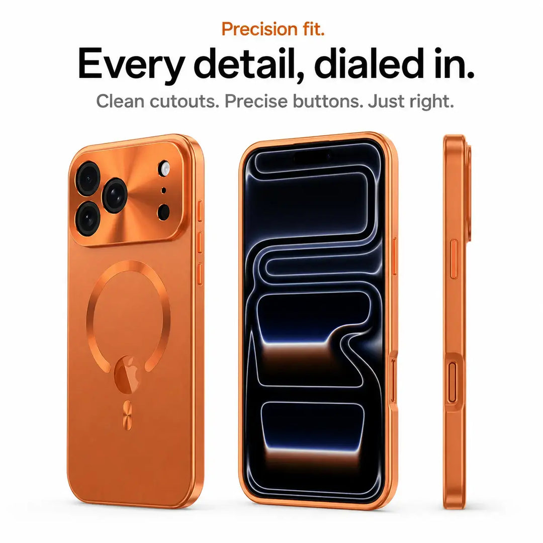 Slim fit metal frame phone case with secure magnetic lock