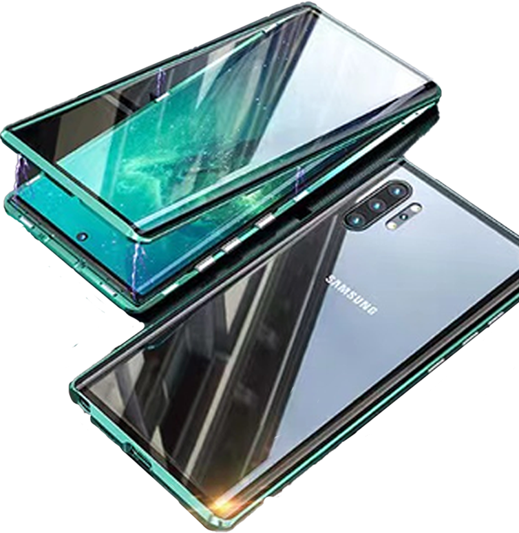 Heavy-duty magnetic phone case locked securely in closed position