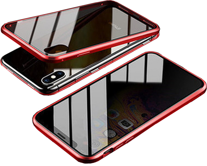 Innovative snap-on magnetic phone case separated into two pieces
