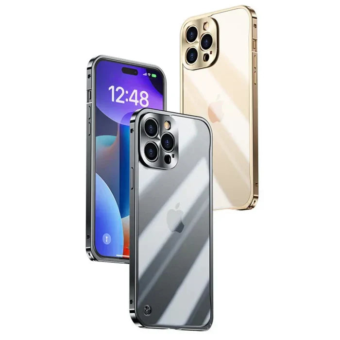 Detailed view of precise button cutouts on iPhone 15 magnetic case