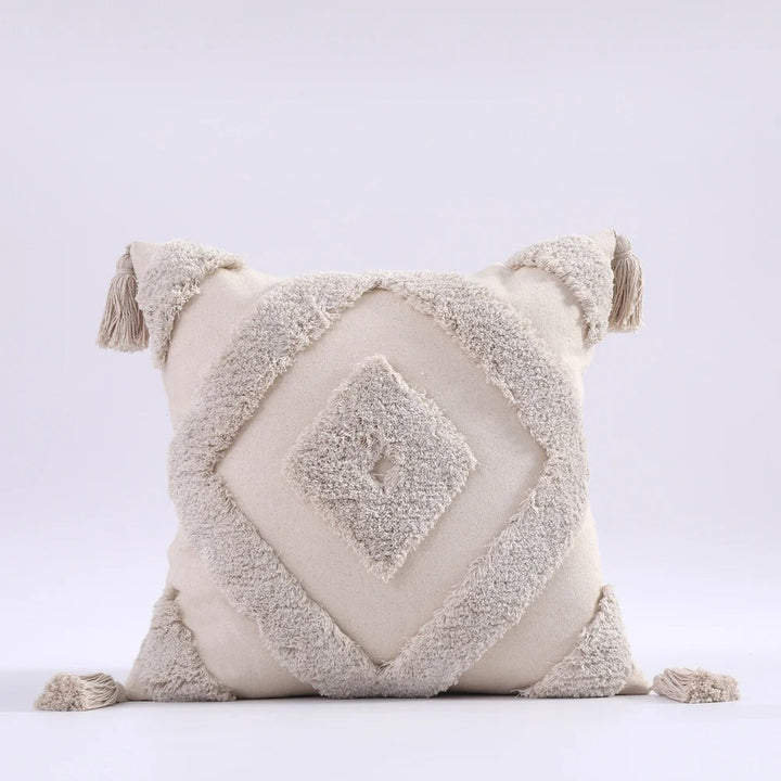 Modern boho throw pillow case with traditional Moroccan flair