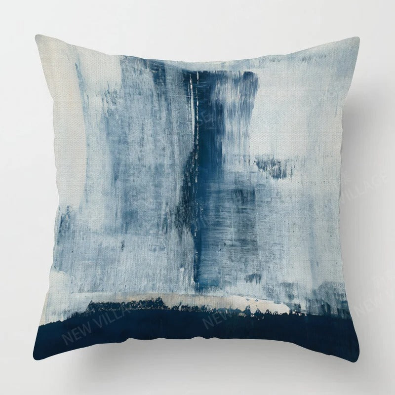 Soft fabric cushion cover accent blending three distinct modern shades [[lstfy-media:8]]