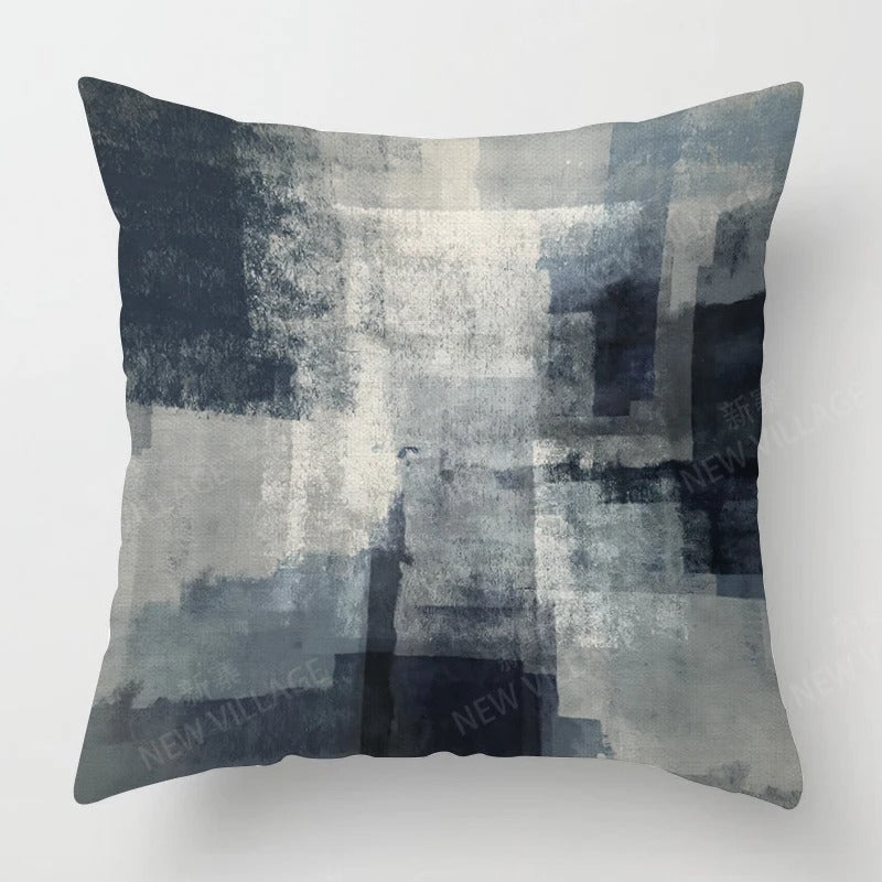 Interior styling inspiration featuring modern tricolor throw pillow [[lstfy-media:16]]
