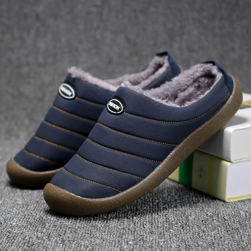Cozy slip on warm footwear for men in winter
