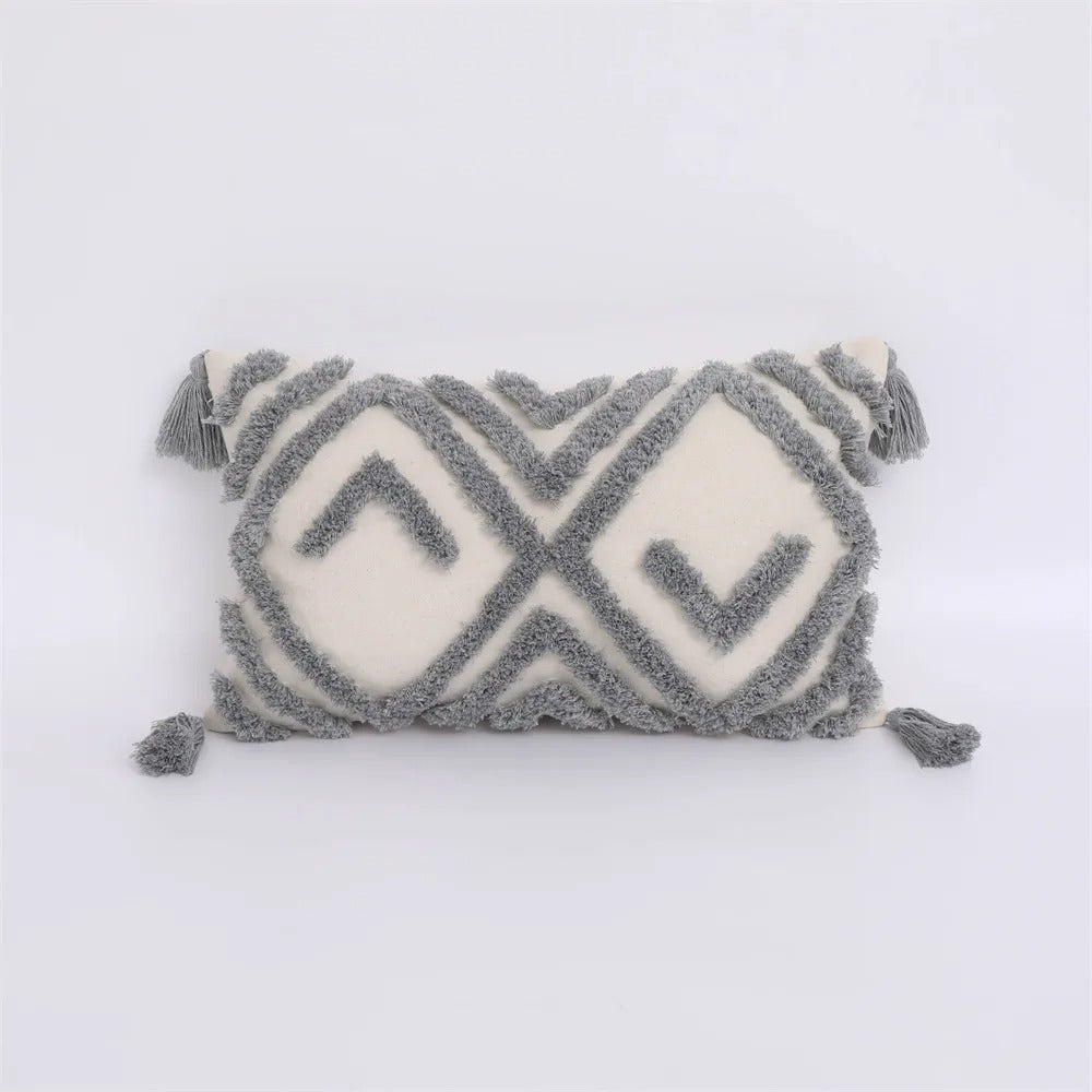 Soft textured tufted cushion for home accents and styling