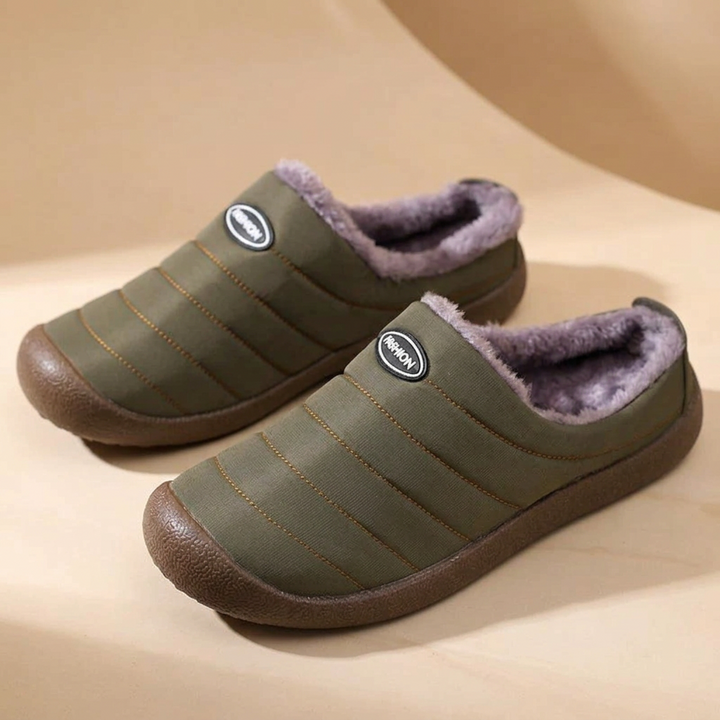 Everyday indoor slippers for men with sturdy traction outsoles