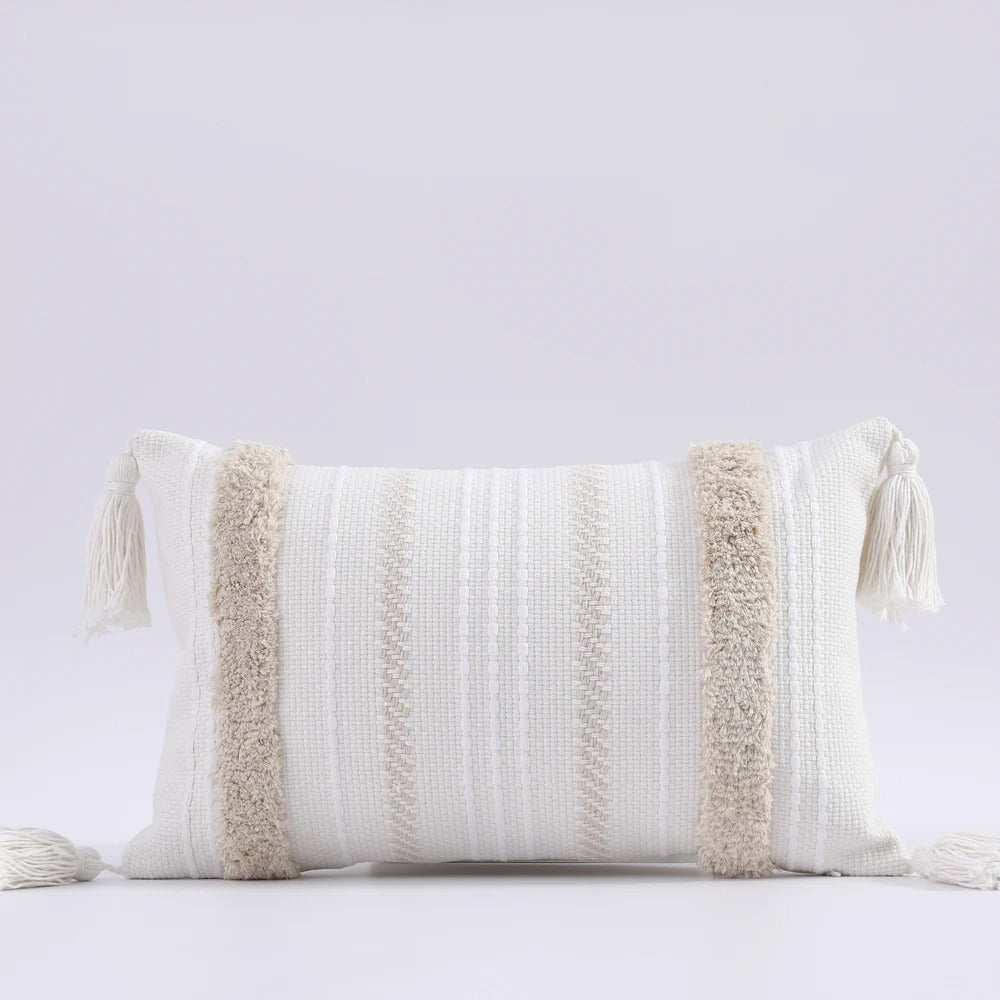 Premium tufted throw pillow cover with Moroccan motifs