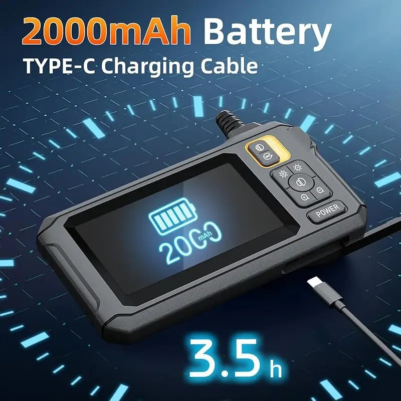 2000mAh battery unit with Type-C charging cable connection