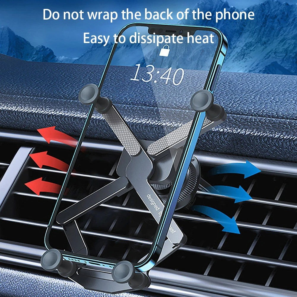 Universal smartphone accessory for cars featuring a one-touch release