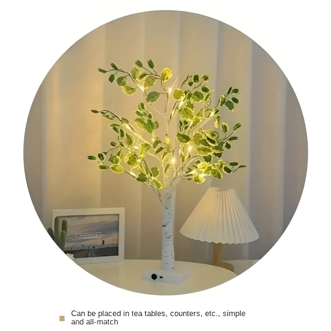 Modern LED decor light featuring glowing twigs for home styling