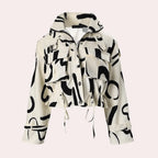 Eula | Women’s Abstract Print Cropped Jacket