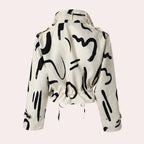 Eula | Women’s Abstract Print Cropped Jacket
