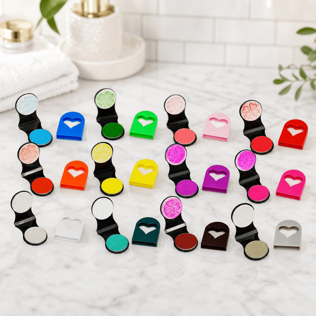 Kids washable temporary hair color chalk set in vibrant rainbow shades for styling