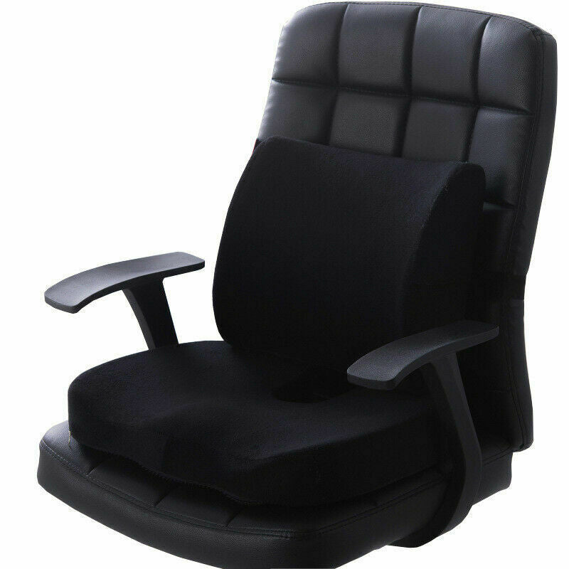 Close-up of premium memory foam texture on sciatica relief seat cushion