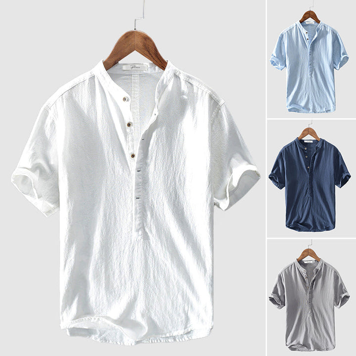 Casual summer shirt for men featuring a breathable top design