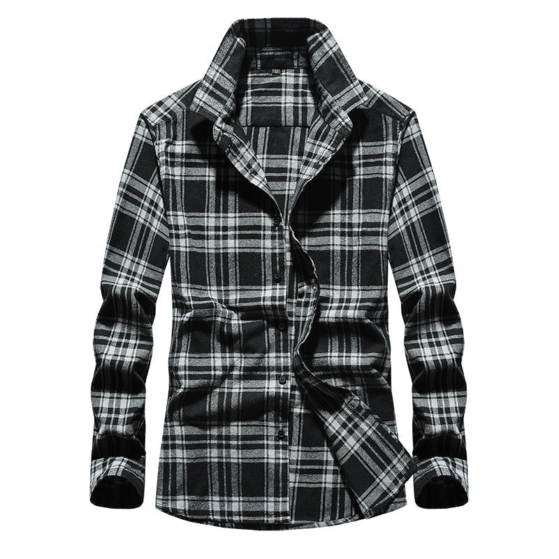 Versatile casual wear mens plaid flannel shirt for everyday