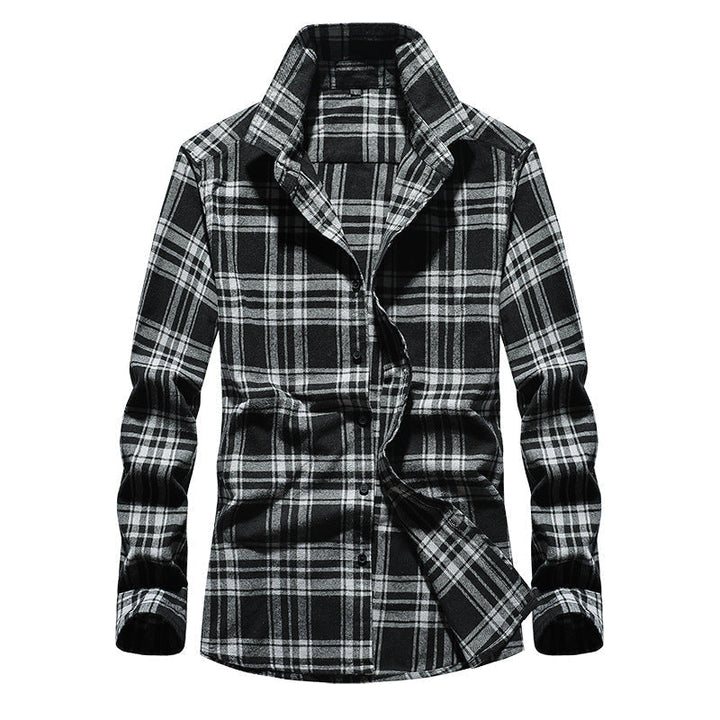 Versatile casual wear mens plaid flannel shirt for everyday
