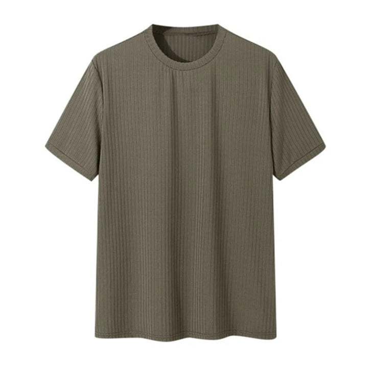 Men's stylish sculpted fit menswear shirt in neutral color