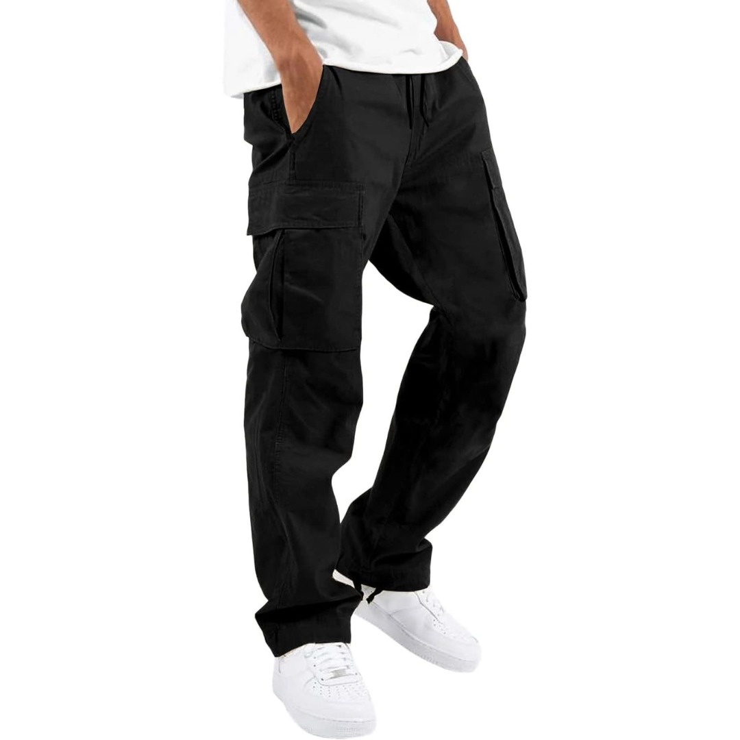 Detailed shot of elastic ankle cuff on mens activewear trousers