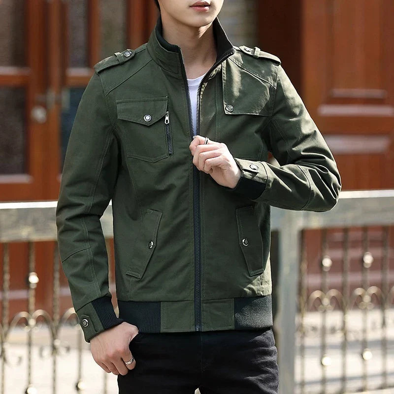 Ronnel | Men’s Zip Up Casual Bomber Jacket