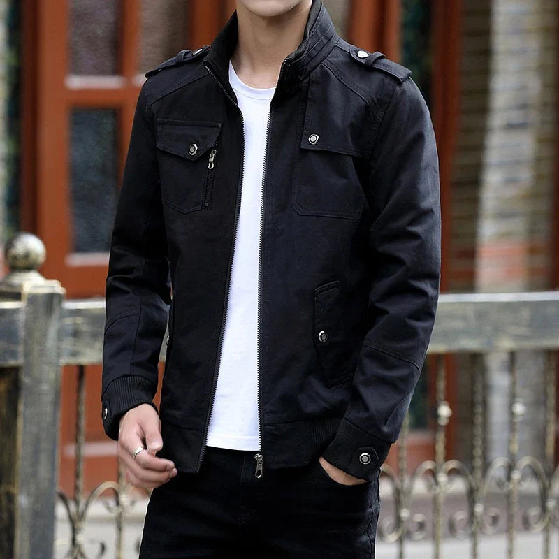 Ronnel | Men’s Zip Up Casual Bomber Jacket