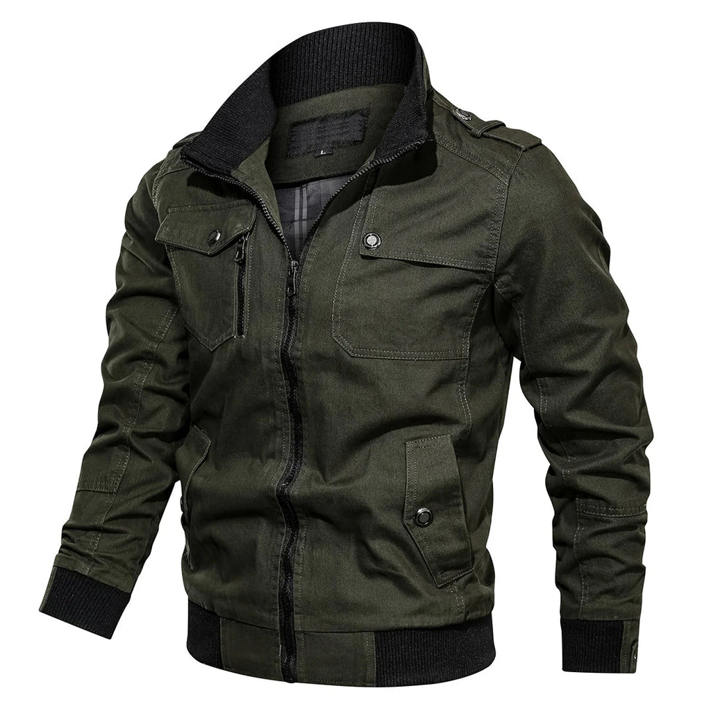 Ronnel | Men’s Zip Up Casual Bomber Jacket
