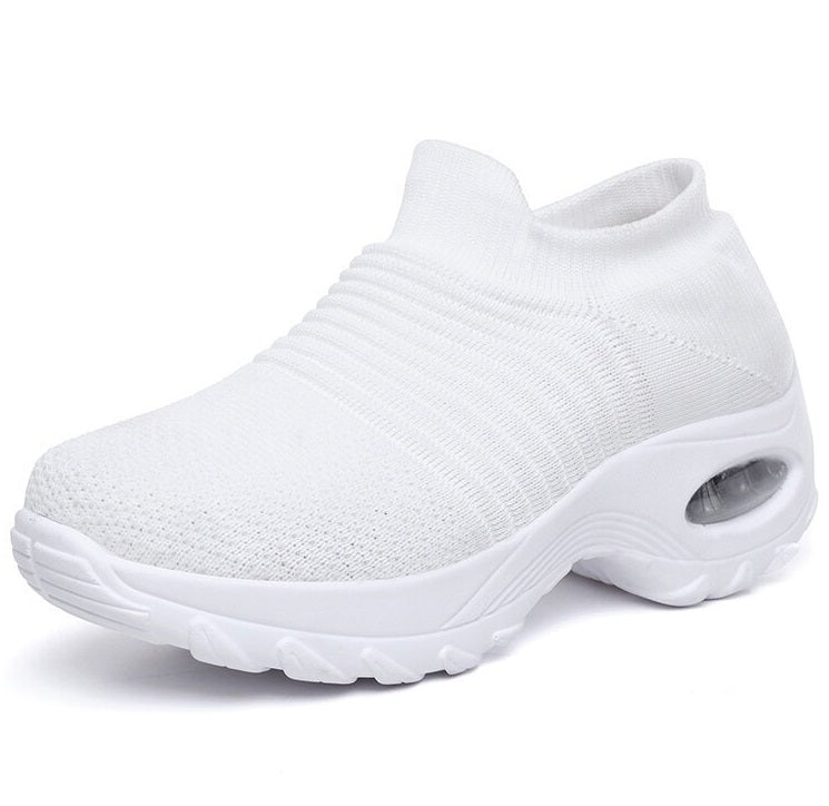 Womens orthopedic walking sneakers with supportive arch design