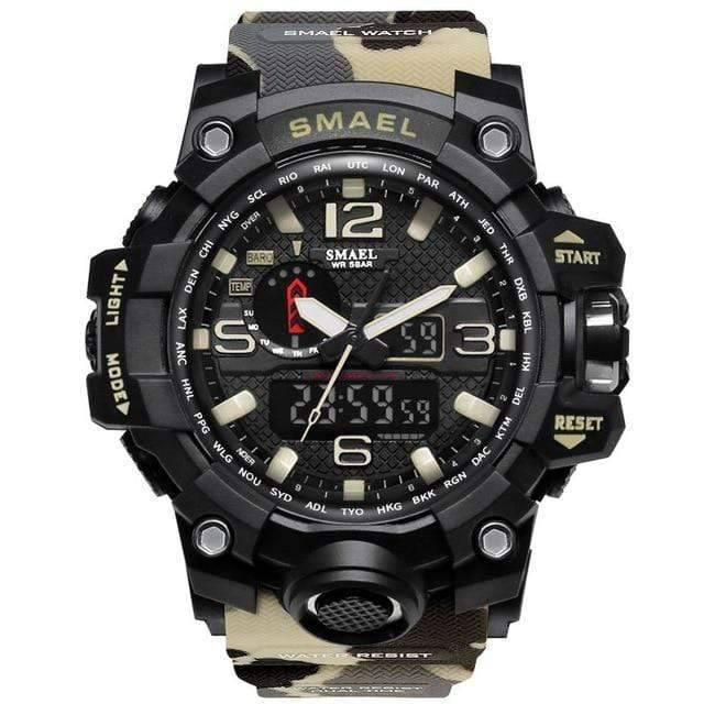 Complete set of mens tactical watch with manual and tag
