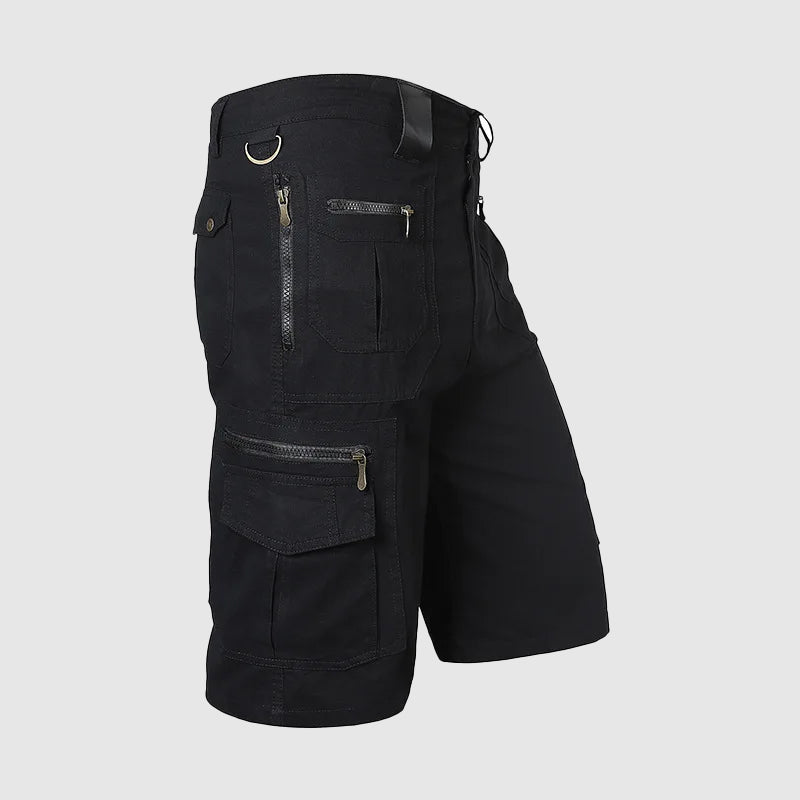 Comfortable casual mens shorts styled with practical utility styling