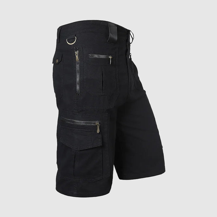 Comfortable casual mens shorts styled with practical utility styling