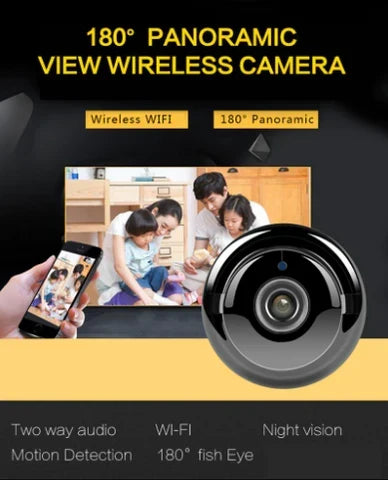 Compact indoor surveillance camera with smart home connectivity